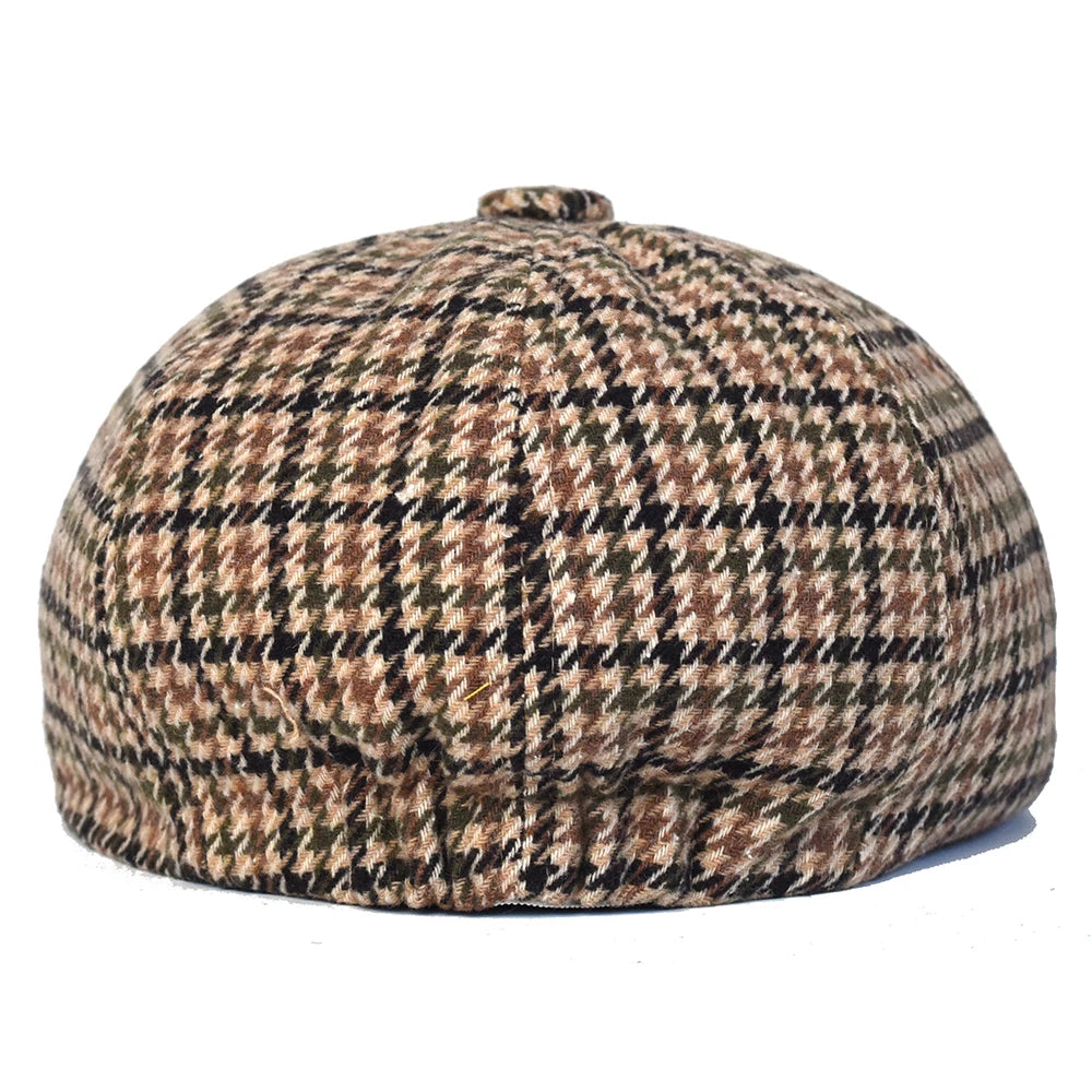 Vintage Plaid Newsboy Ivy Caps
