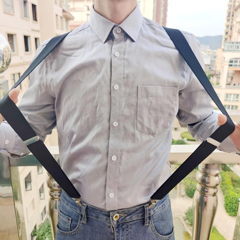 Suspender Bowtie Set Clip-on Buckle Strap Adjustable Elastic Y-Back Brace
