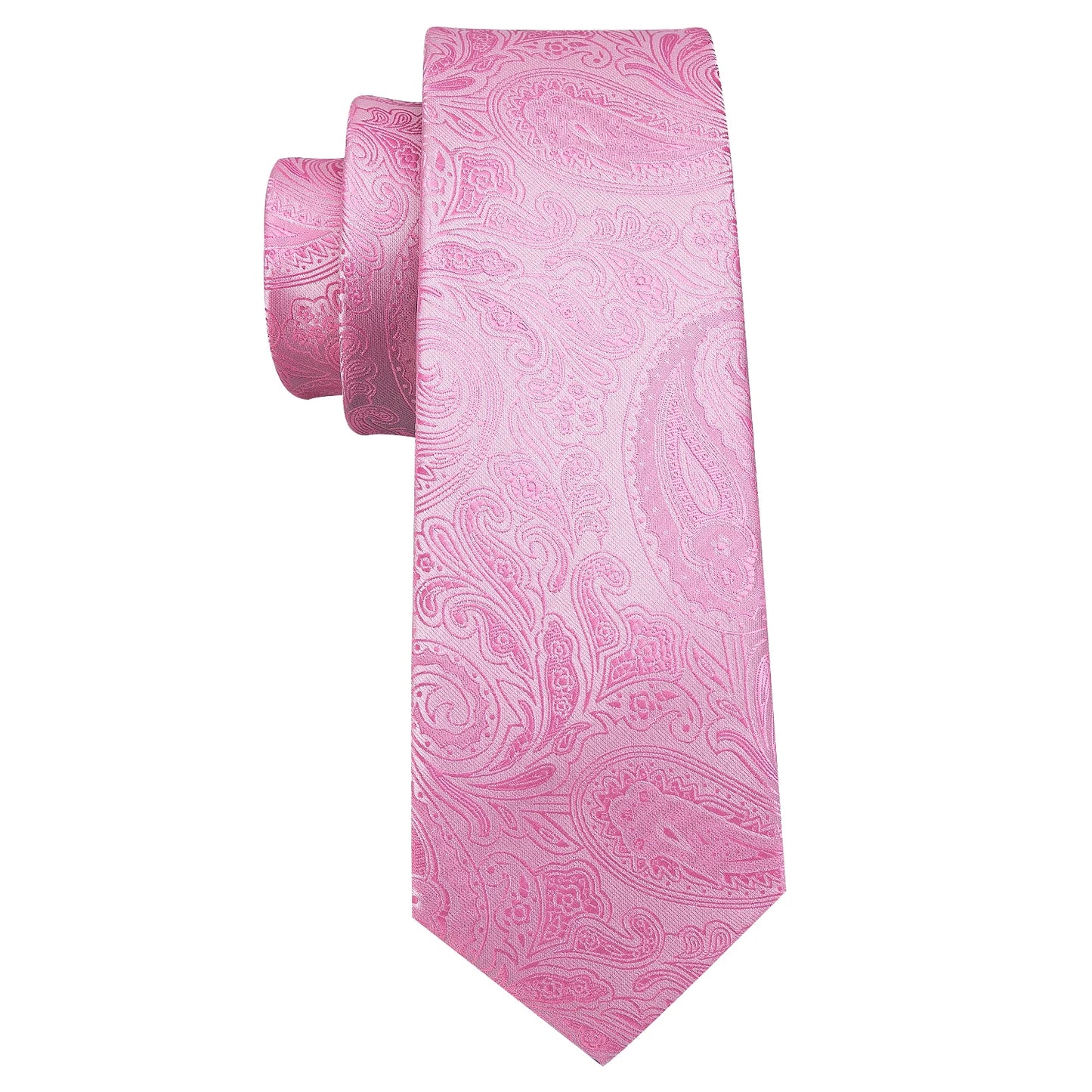 3 Peice Exquisite Paisley Necktie Handkerchief & Cufflink Designer Set