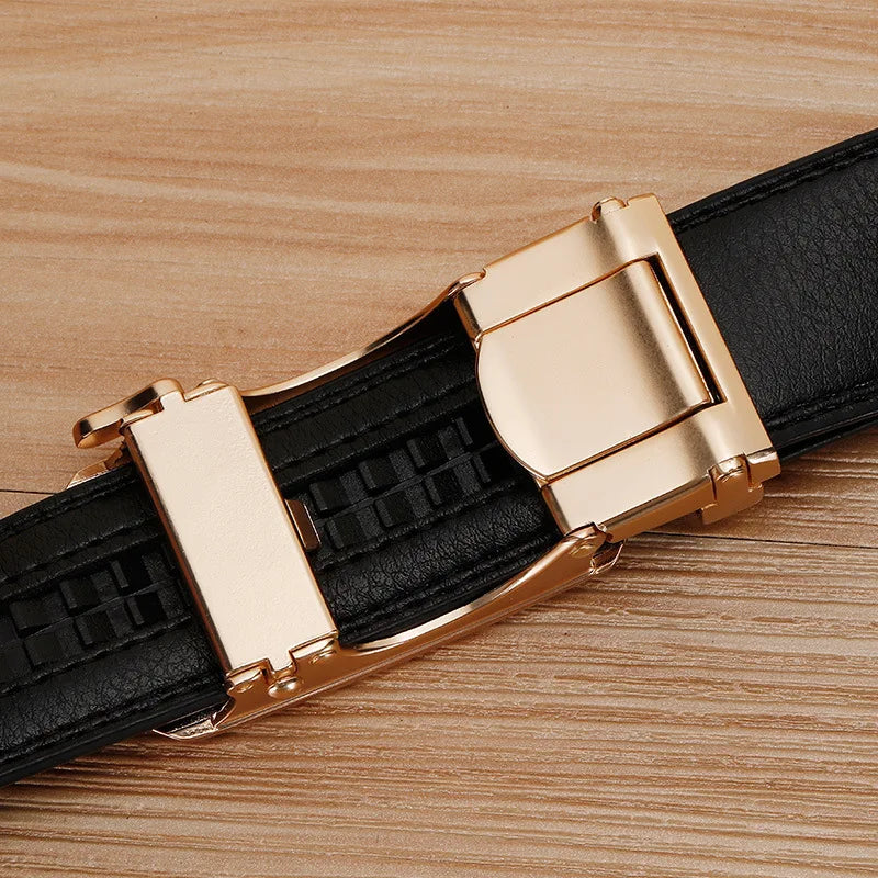 Mens High Fashion Solid Color Belts With Adjustable Belt Designer Automatic buckle