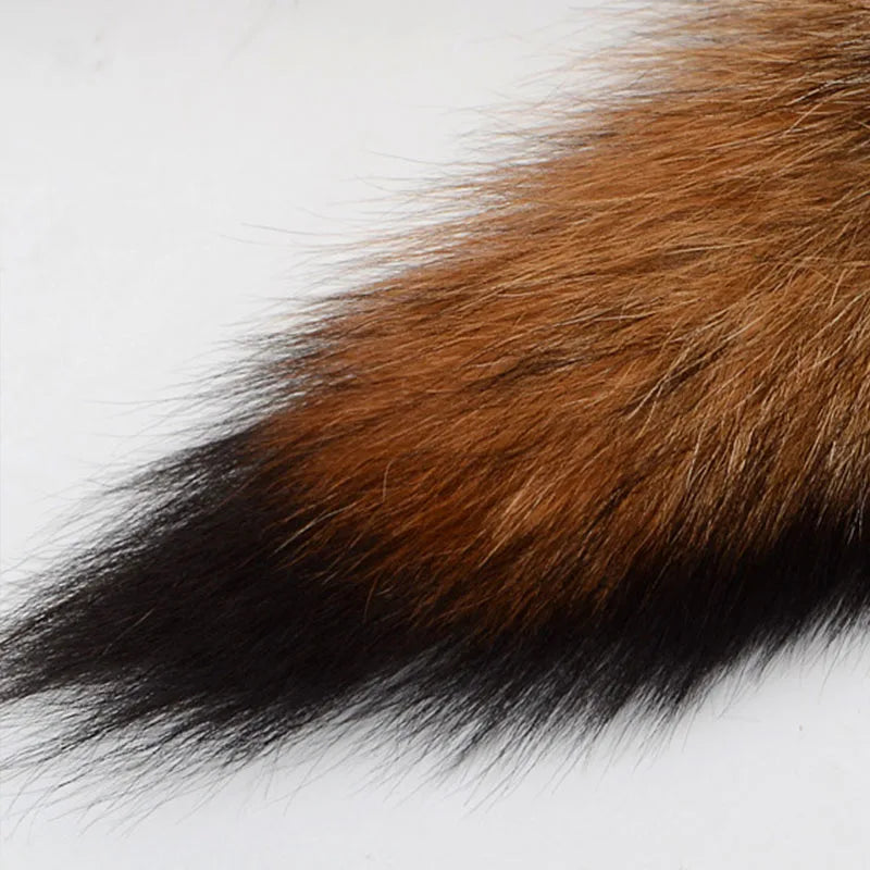 Wolf Fox Tail Fur Fashion Keychains Accessorie