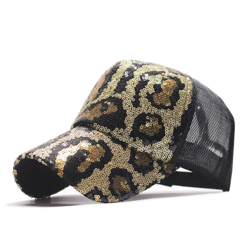 Snapback embroidered baseball caps sequins fashion