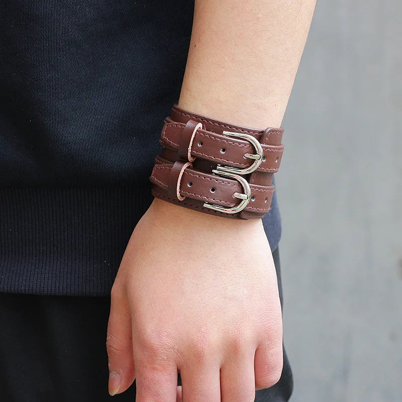 Vintage Male Genuine Leather Bracelet