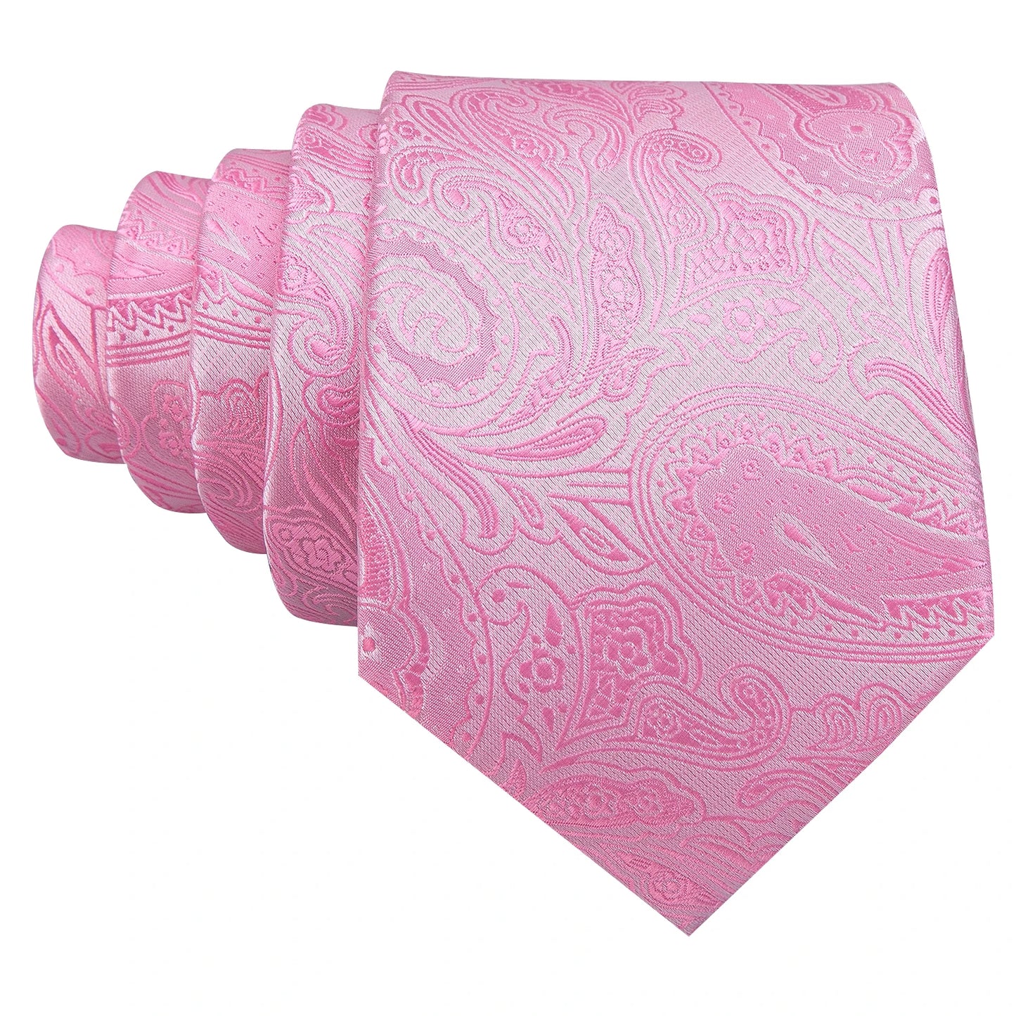 3 Peice Exquisite Paisley Necktie Handkerchief & Cufflink Designer Set