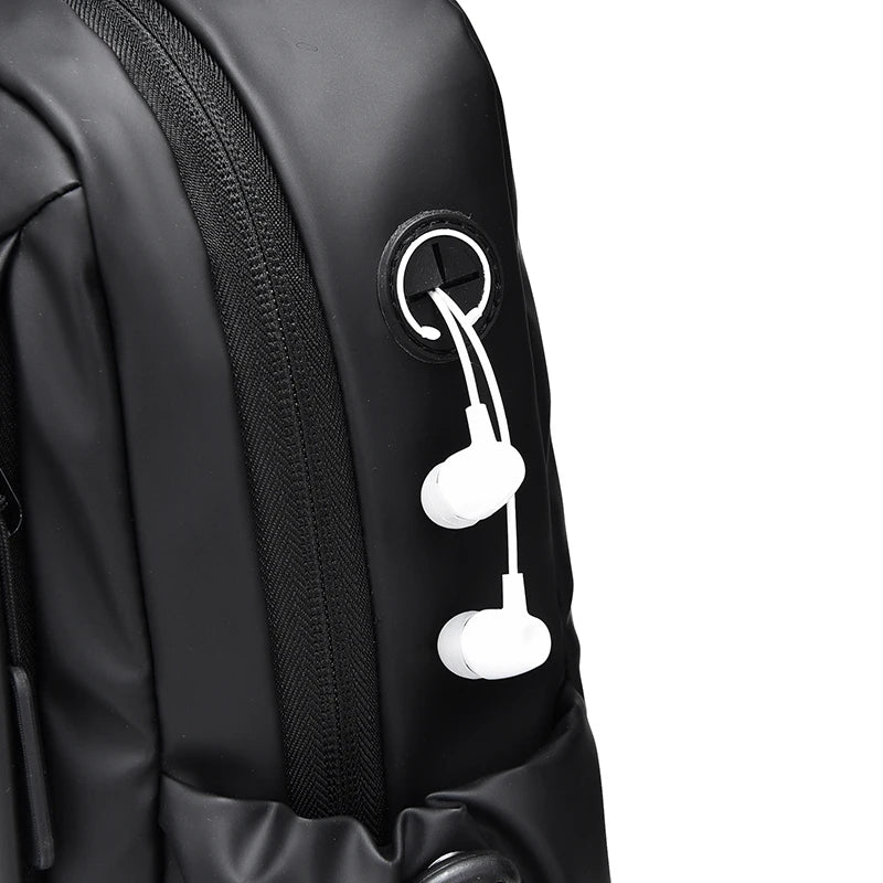 Fashion Male Leisure Chest Bags Waterproof Crossbody With Large Pockets Zipper