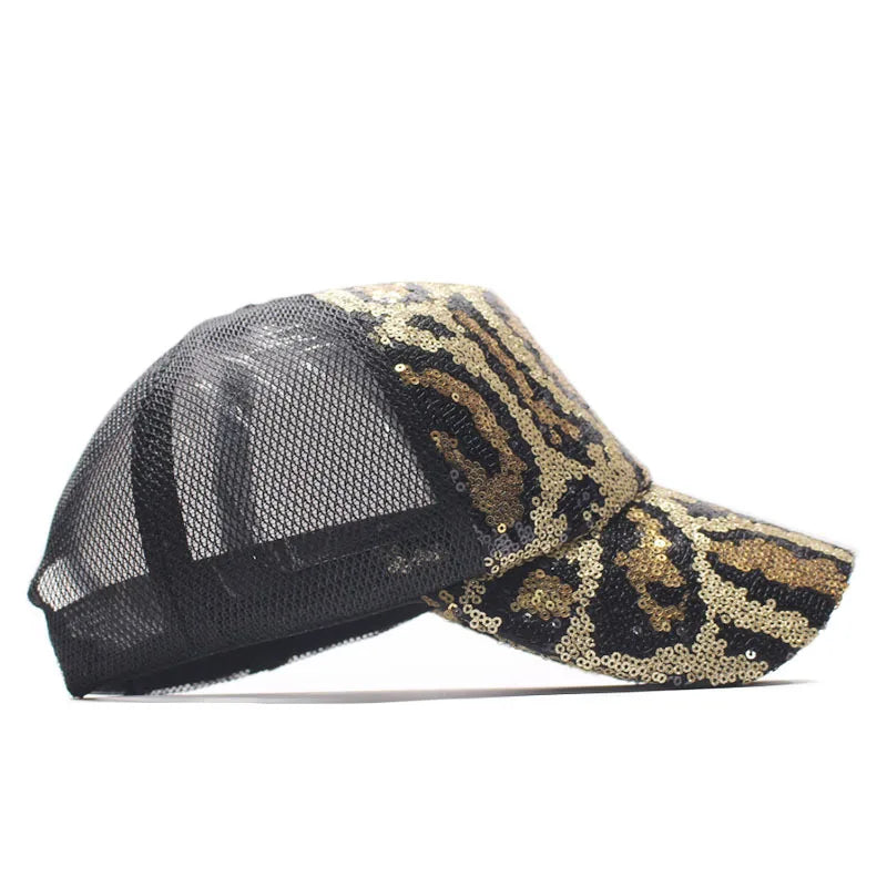 Snapback embroidered baseball caps sequins fashion