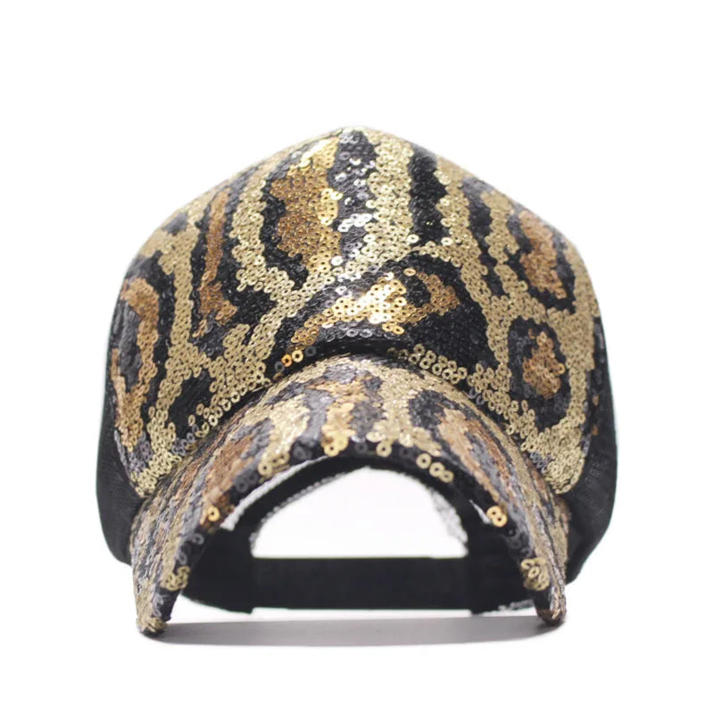Snapback embroidered baseball caps sequins fashion