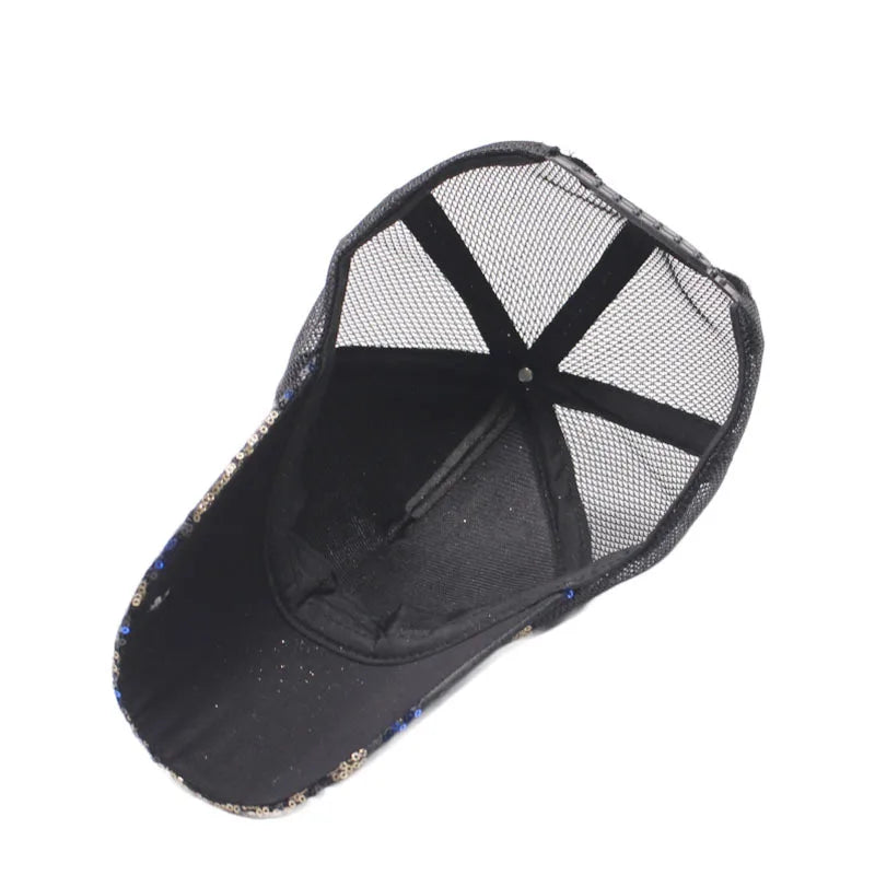 Snapback embroidered baseball caps sequins fashion
