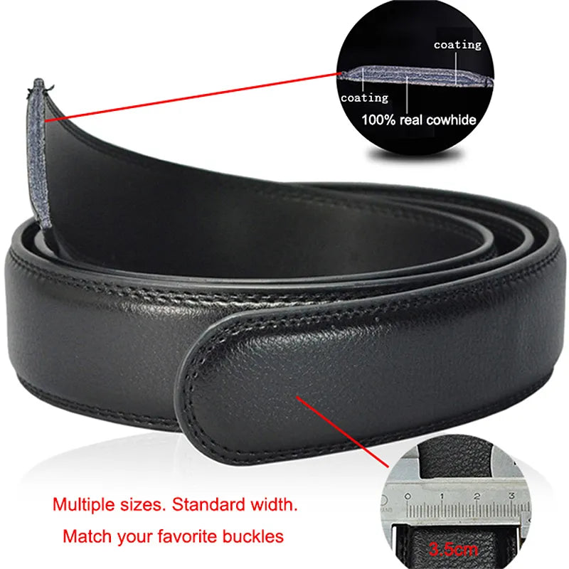 Mens High Quality Luxury Faux Leather Belt For Men With Automatic Buckle