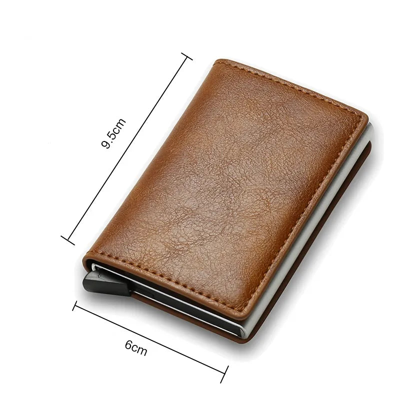 Carbon Fiber Card Holder/Wallet RFID Black Magic Trifold Slim Mini Wallet