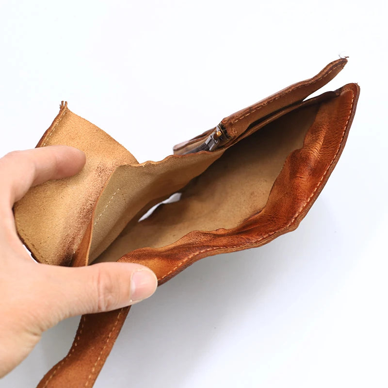 Genuine Leather Vintage Cowhide Large Capacity Wallet