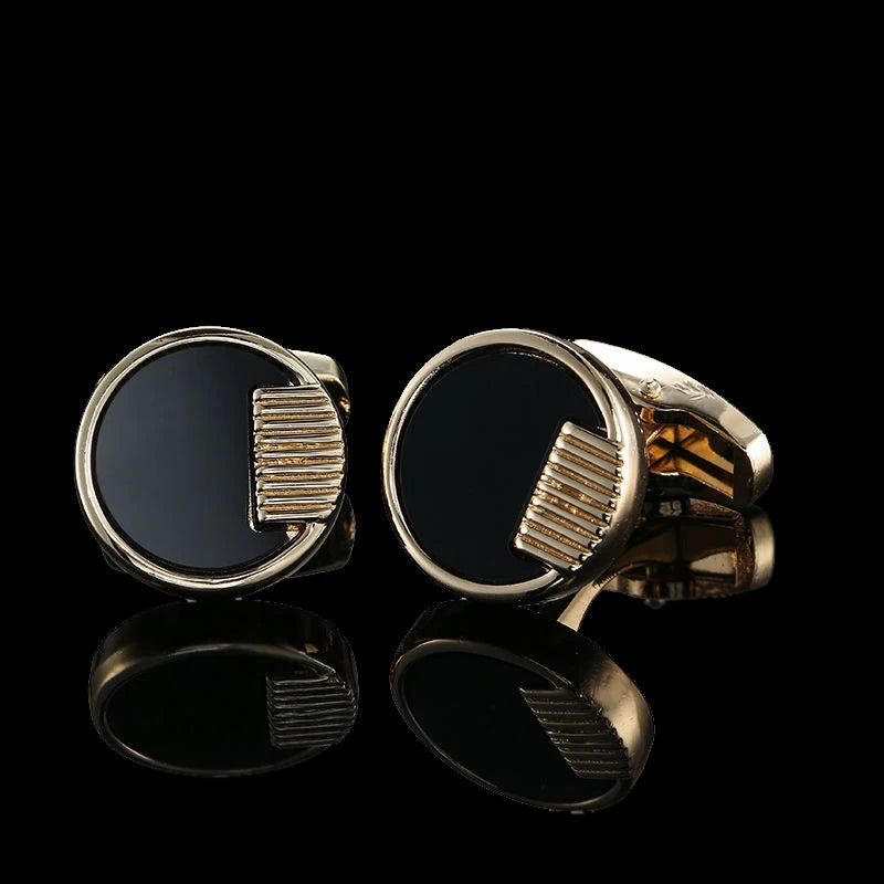 Retro Gold Color Cufflinks