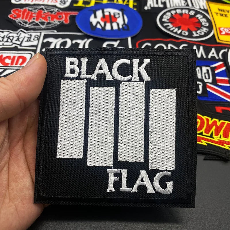 27Pcs Iron On Band Rock Music Badges/Patches For Clothes Jacket Jeans DIY Embroidered Patch