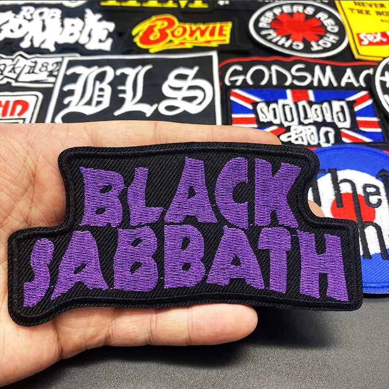 27Pcs Iron On Band Rock Music Badges/Patches For Clothes Jacket Jeans DIY Embroidered Patch