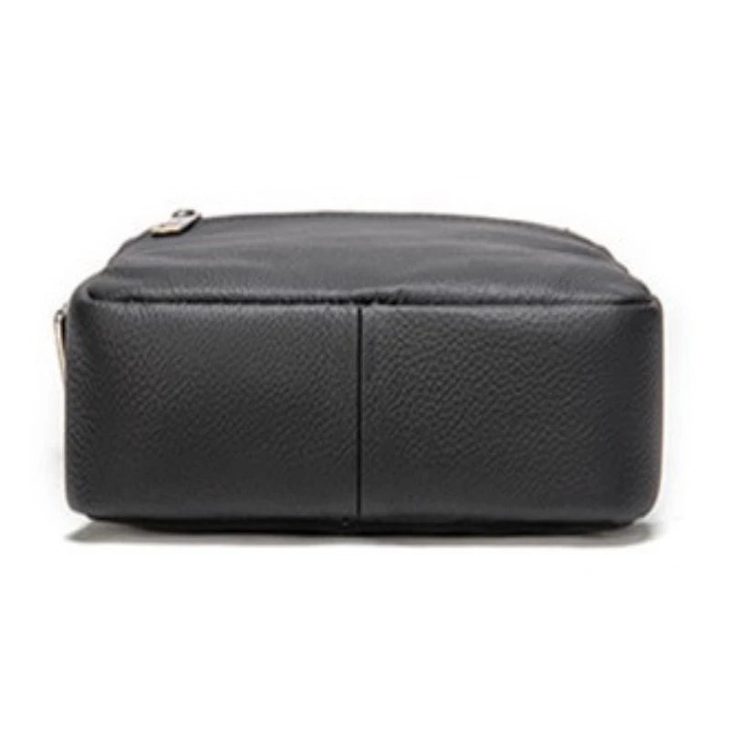 Men's Solid Small Casual Crossbody Bag