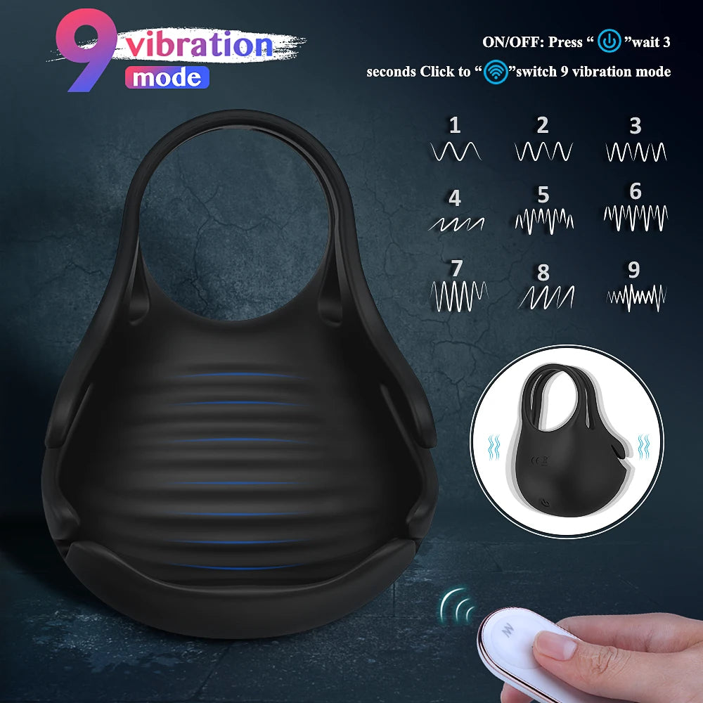 Lock Ring Wireless Remote Testicle Massager