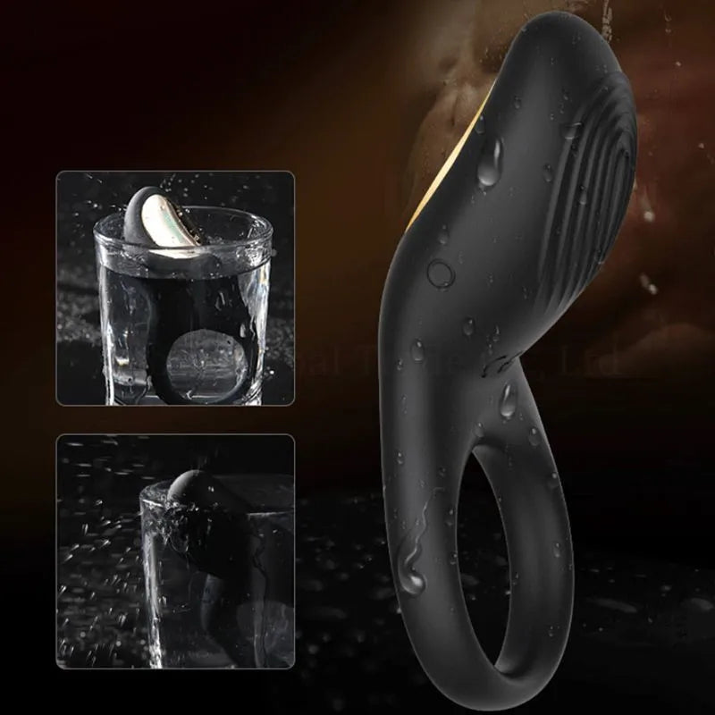 Silicone Vibrating Lock Ring With 8 Functions