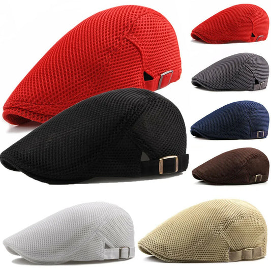 Men's Mesh Flat Cap