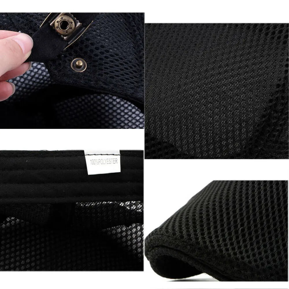 Men's Mesh Flat Cap