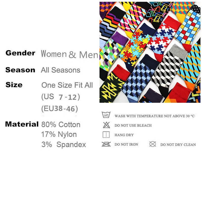 Men's Cotton Crew Argyle Socks For Business Fashion