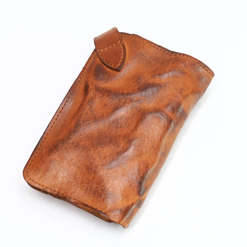 Genuine Leather Vintage Cowhide Large Capacity Wallet