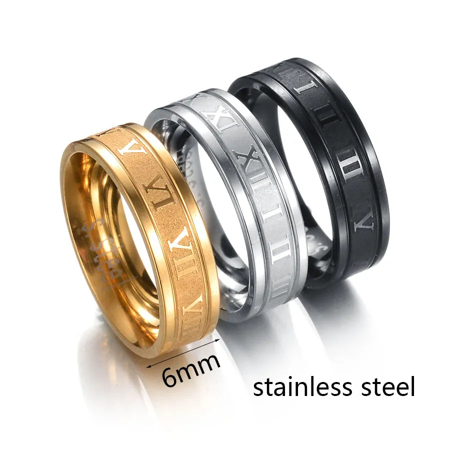 High Quality Stainless Steel Numerals Rings