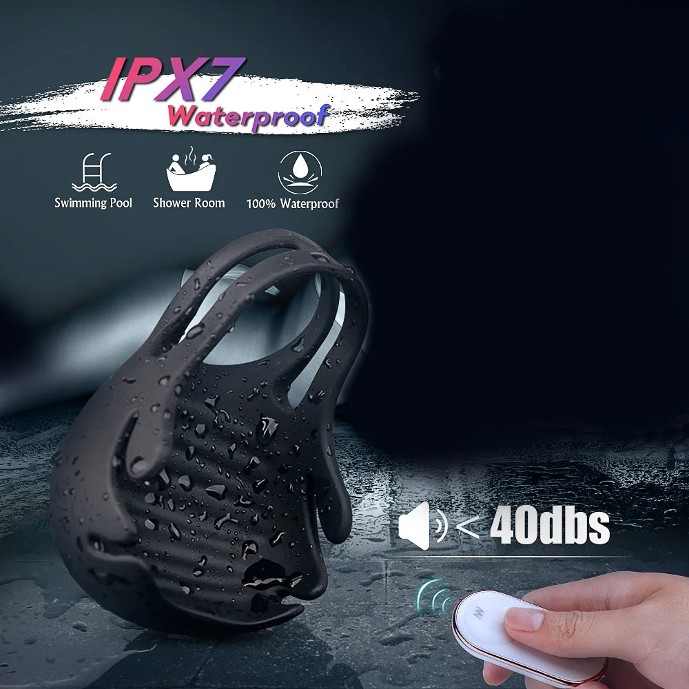 Lock Ring Wireless Remote Testicle Massager