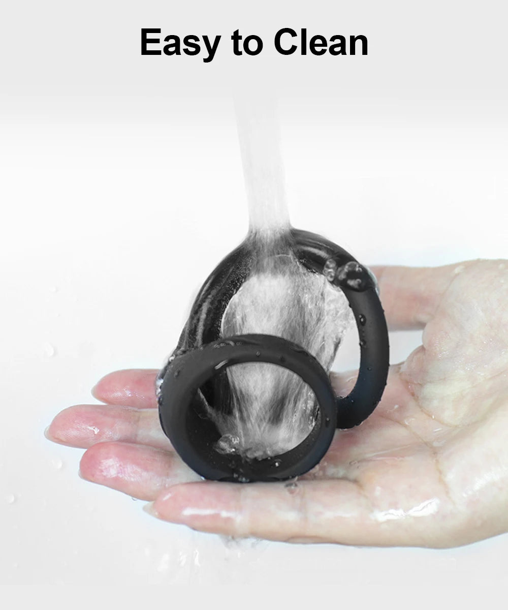 New Silicone D Lock Ring With Stimulation Bumps