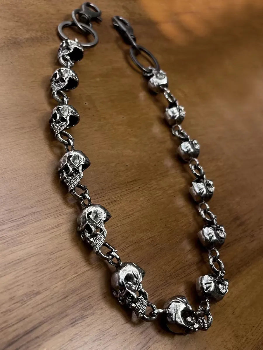 Men's Retro Waist Metal Chain For Pants Wallet Key Ring