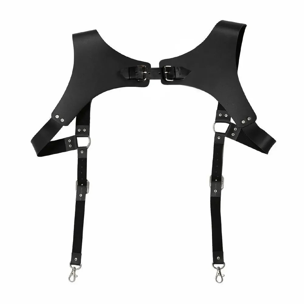 Men's Suspenders Belts New Fashion Gentle Sportsman Suspenders Leather Straps Adult Belts Suspenders Vintage Leather Straps