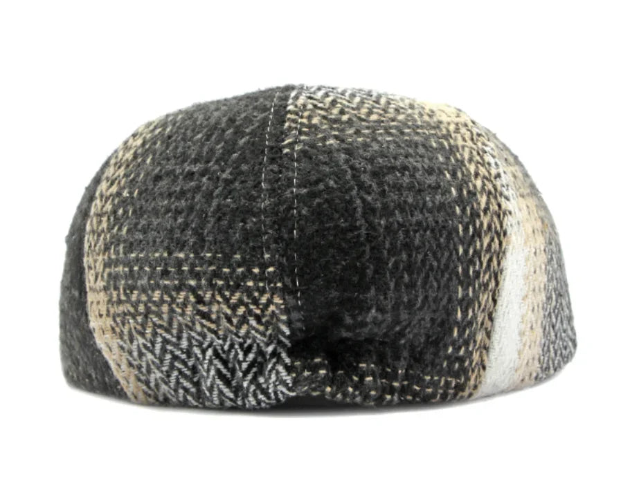 Retro Knitted Newsboy Cap