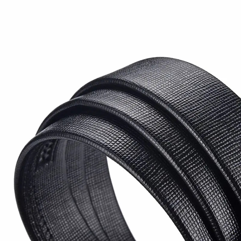 High Quality Mens Faux Leather Belt Metal Automatic Buckle