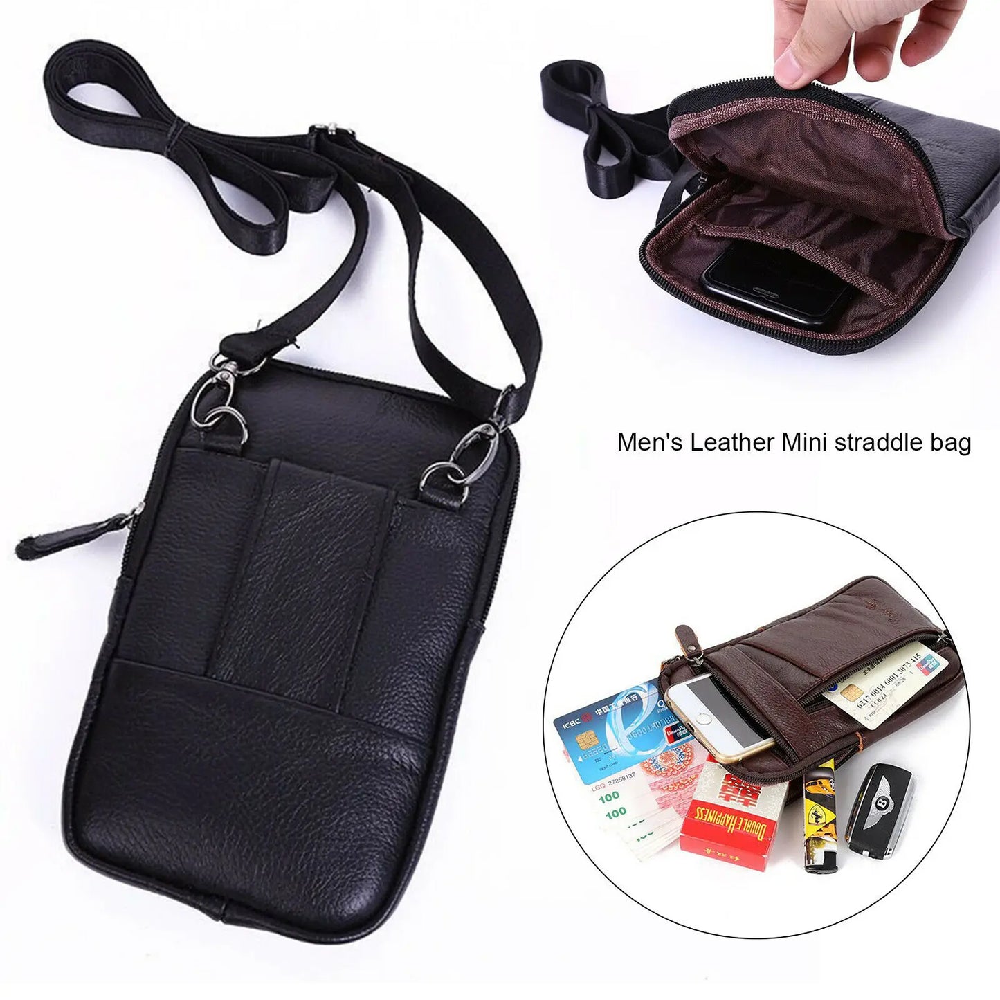 Men's Chest Multi-Function Messenger/Crossbody Bag