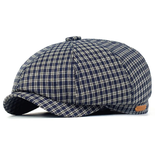 Vintage Plaid Newsboy Ivy Cap