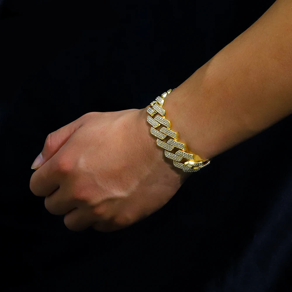 Luxury Cuban Chain Iced Out 8mm Bracelet