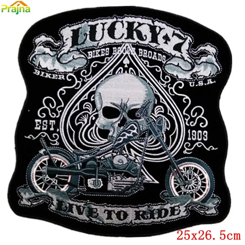 Multi Large Iron On Embroidered Patches For Clothing/Jacket