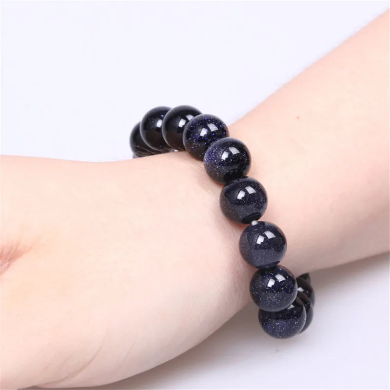 Multi Color Siize 6-20mm Natural Sandstone Beaded Bracelet