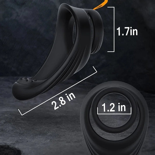 Silicone Lock Ring With Prostate Massage