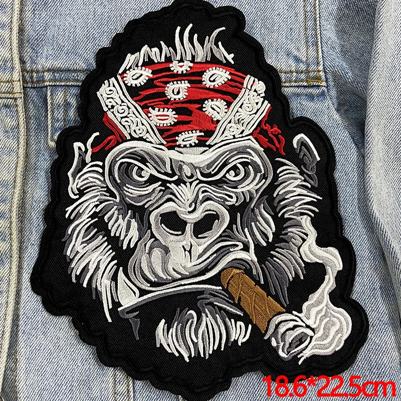 Multi Large Iron On Embroidered Patches For Clothing/Jacket