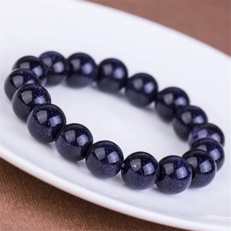 Multi Color Siize 6-20mm Natural Sandstone Beaded Bracelet