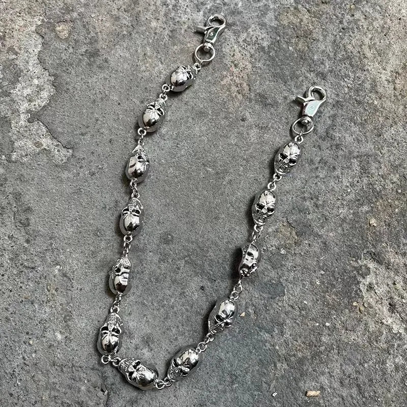 Men's Retro Waist Metal Chain For Pants Wallet Key Ring