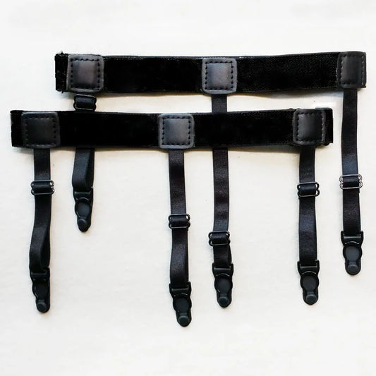 Men 2Pcs Shirt Stay Belt With Non-slip Locking Clips