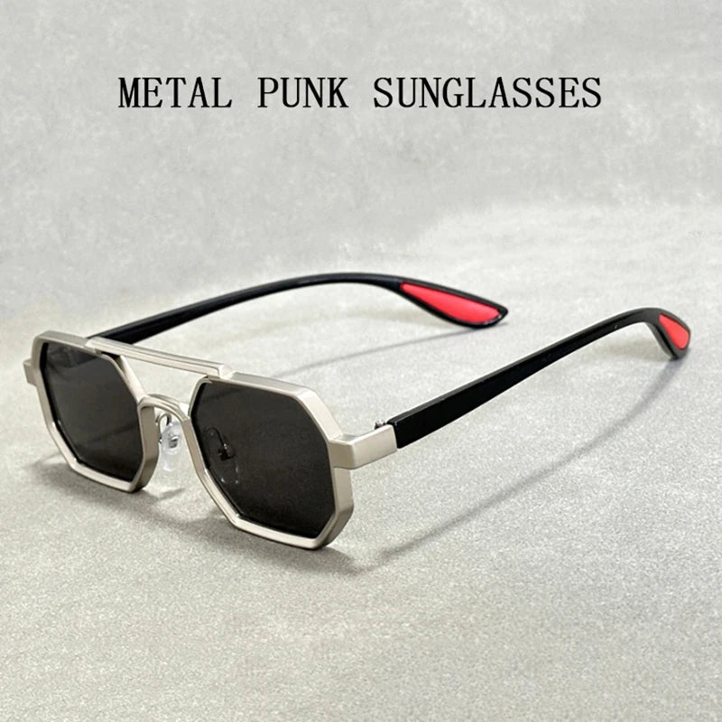 2024 Vintage Metal Square Sunglasses For Men