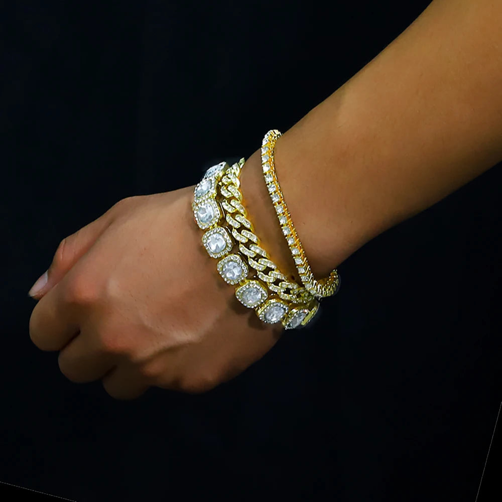 Luxury Cuban Chain Iced Out 8mm Bracelet