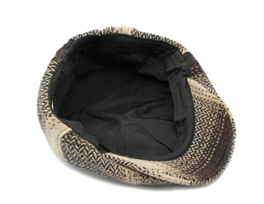 Retro Knitted Newsboy Cap