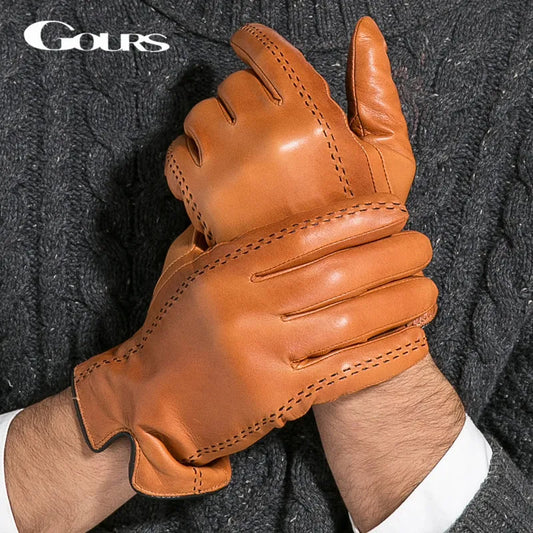 Men's Genuine Leather Gloves/Touch Screen Gloves