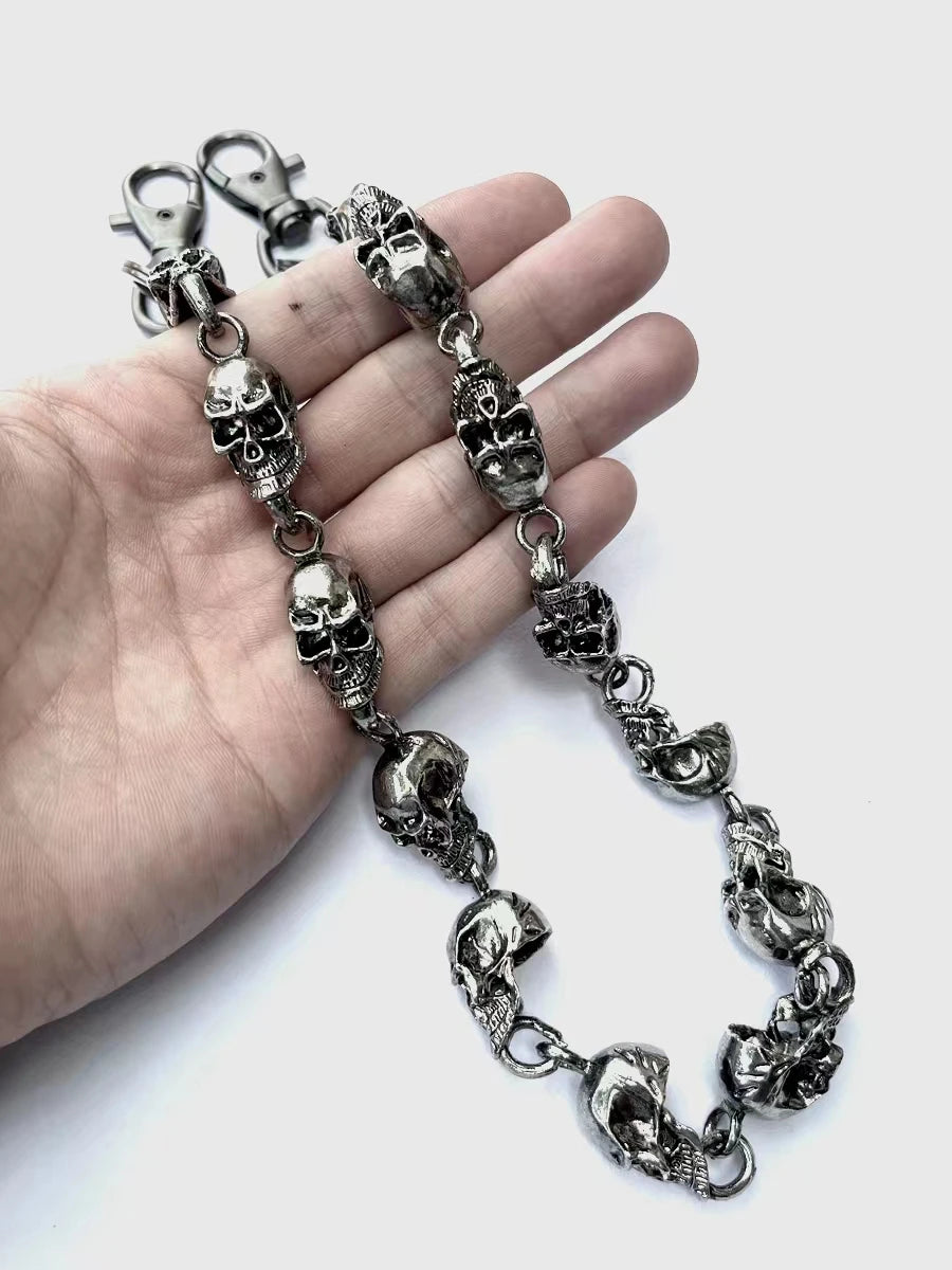 Men's Retro Waist Metal Chain For Pants Wallet Key Ring