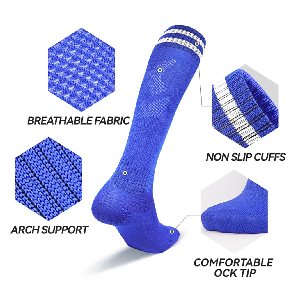 Striped Socks Unisex Breathable Bike Socks Outdoor Sports Racing Cycling Socks