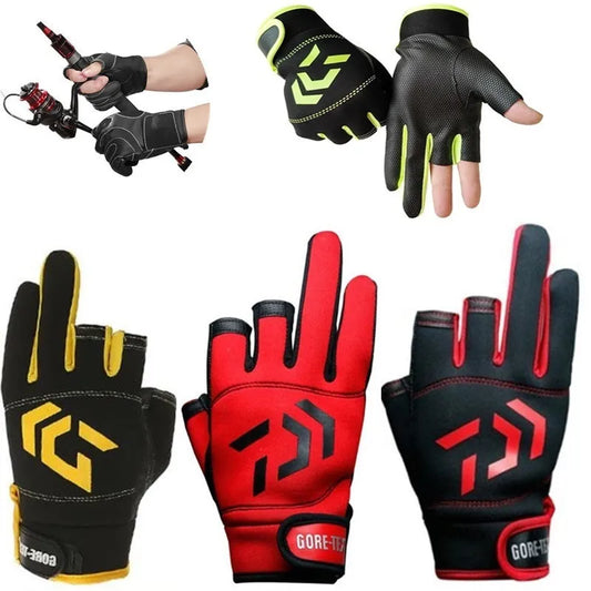 Outdoor 3 Finger Sport Glove With Anti-slip Protection For Fishing/ Mountain Bike/Climbing
