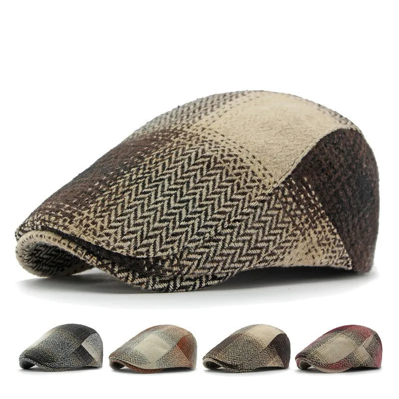 Retro Knitted Newsboy Cap